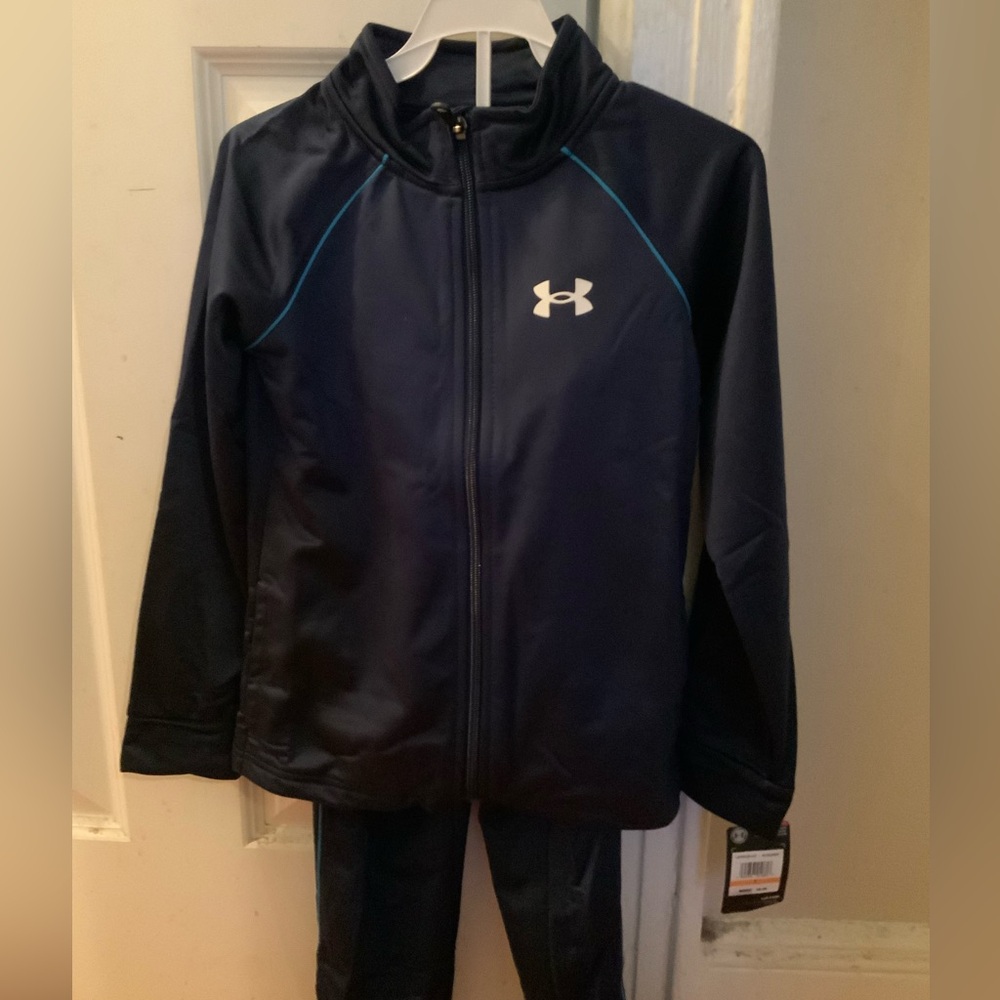 Under Armour Kids' Blue Jacket and Pants Set Size 7